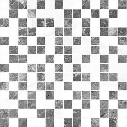 Crystal серый+белый 30x30